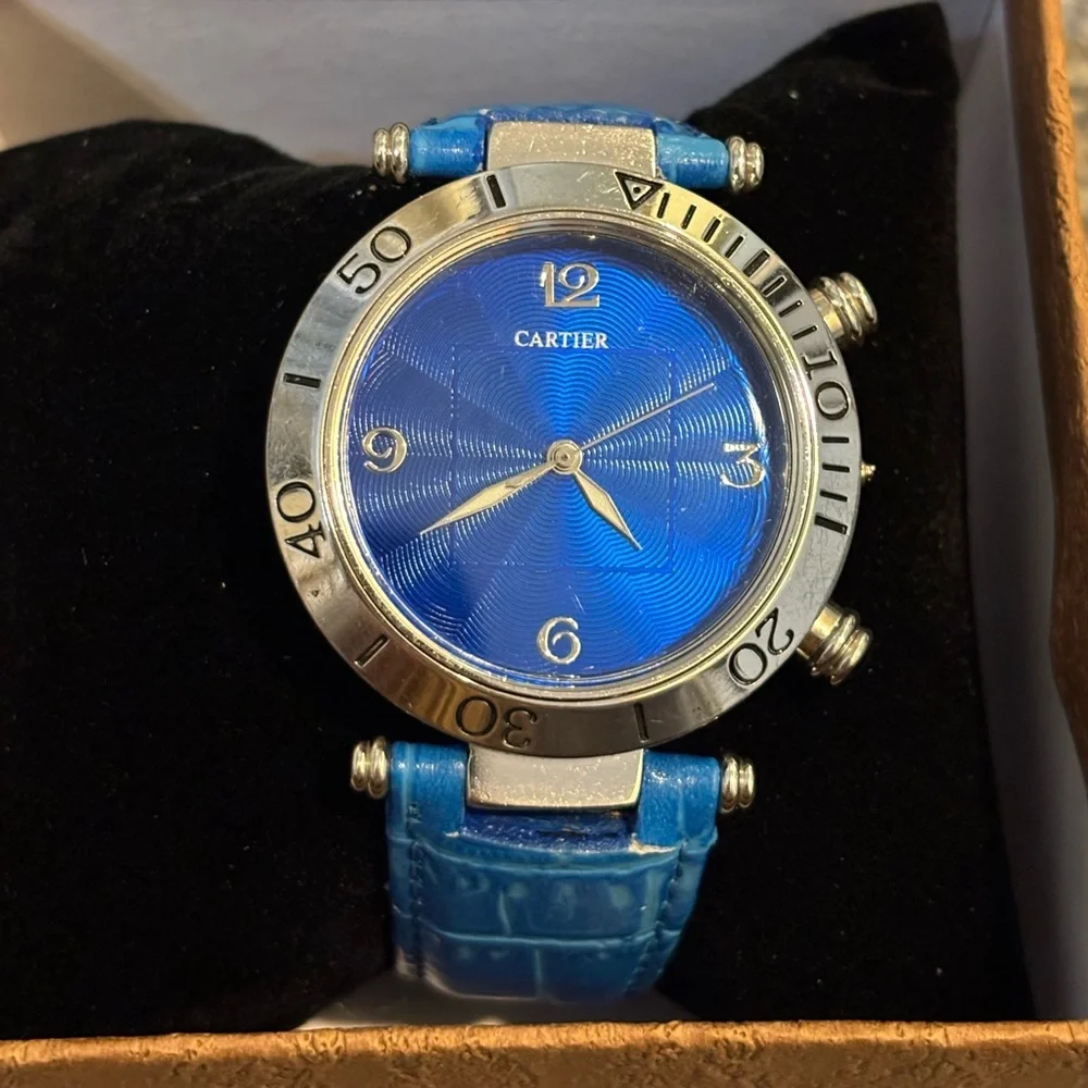 Cartier Lapis Pasha Watch
